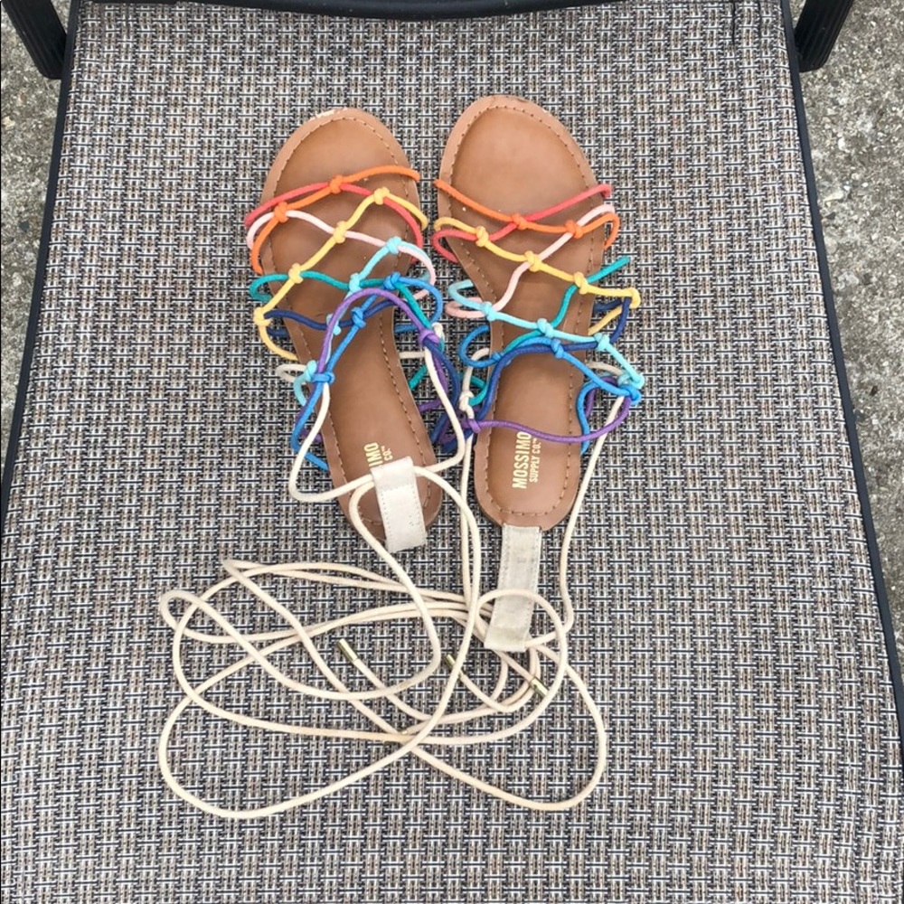 Mossimo Rainbow Tie Sandals